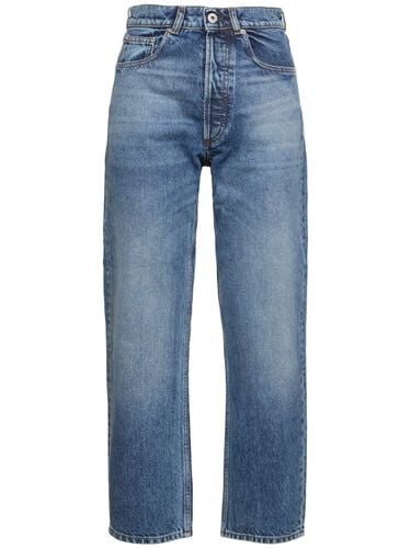 Denim Cropped Straight Jeans - JW ANDERSON - Modalova