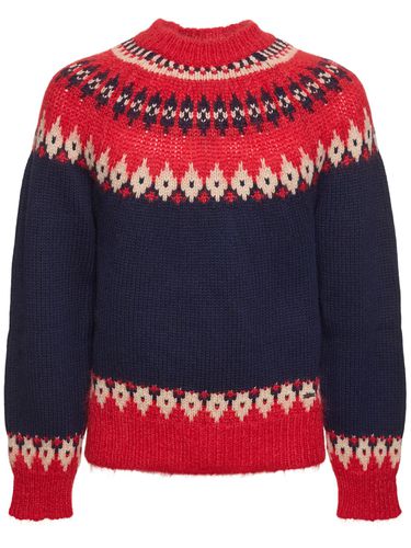 Wool Blend Jacquard Sweater - DSQUARED2 - Modalova