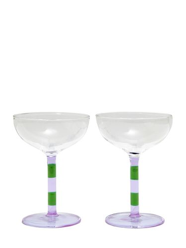 Set Mit 2 Champagnerschalen „striped“ - FAZEEK - Modalova