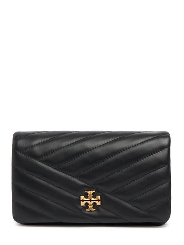 Kira Chevron Leather Chain Wallet - TORY BURCH - Modalova