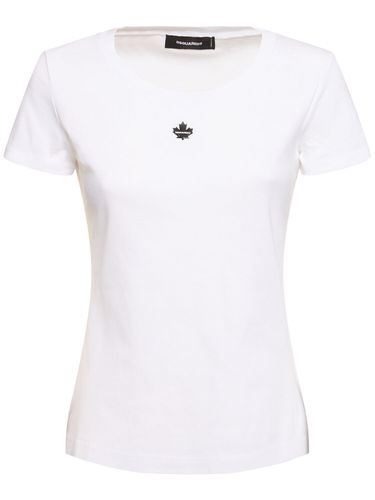 Ribbed Cotton T-shirt - DSQUARED2 - Modalova