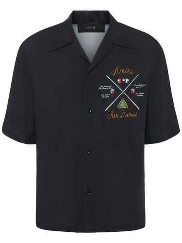 Pool Cue Printed Viscose Bowling Shirt - AMIRI - Modalova