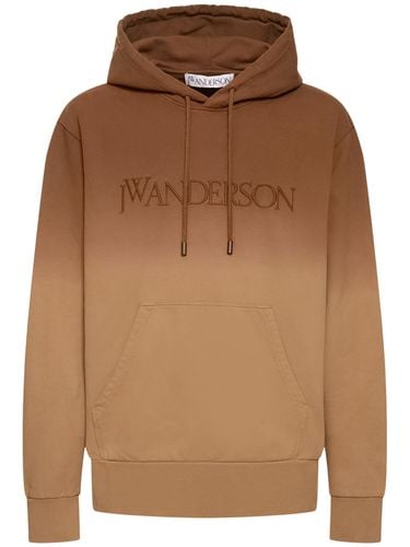 Logo Embroidery Cotton Gradient Hoodie - JW ANDERSON - Modalova