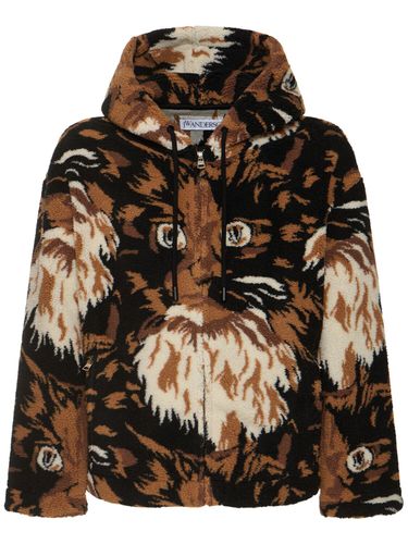 Printed Acrylic Blend Hooded Jacket - JW ANDERSON - Modalova