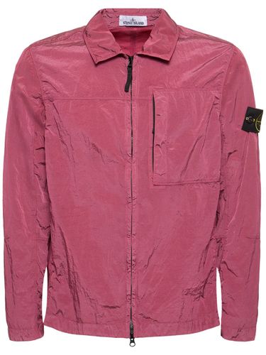 Tech Zip Overshirt - STONE ISLAND - Modalova