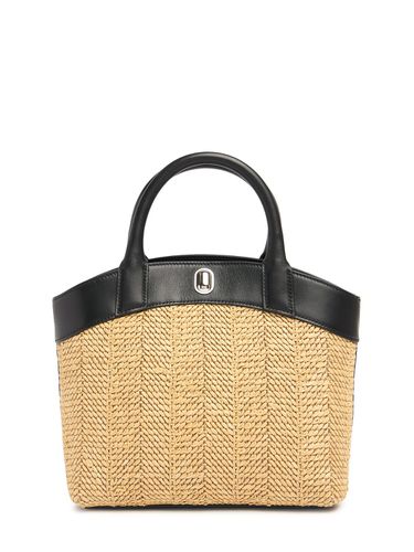 Small Tondo Raffia Top Handle Bag - SAVETTE - Modalova