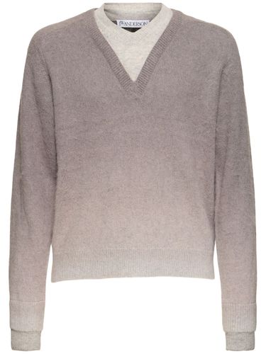 V-neck Gradient Alpaca & Wool Sweater - JW ANDERSON - Modalova