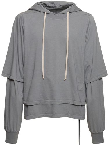 Hustler Hooded Cotton Jersey T-shirt - RICK OWENS DRKSHDW - Modalova