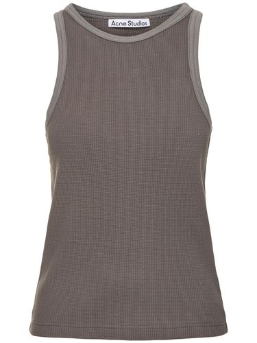 Eris Vintage Cotton Tank Top - ACNE STUDIOS - Modalova