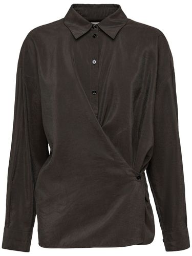 Dry Silk Straight Collar Shirt - LEMAIRE - Modalova