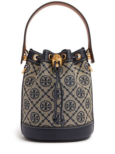 Mini T Monogram Jacquard Bucket Bag - TORY BURCH - Modalova