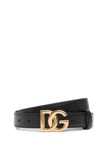 Cm Dg Iconic Baroque Leather Belt - DOLCE & GABBANA - Modalova