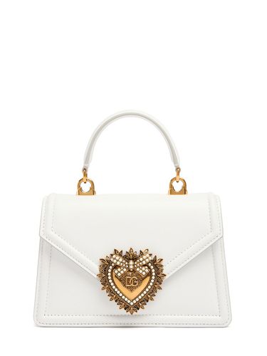 Mini Devotion Leather Top Handle Bag - DOLCE & GABBANA - Modalova