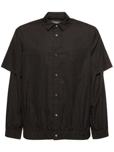 Camisa De Popelina De Algodón - SACAI - Modalova