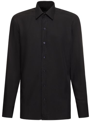 Fluid Silk Slim Fit Shirt - TOM FORD - Modalova