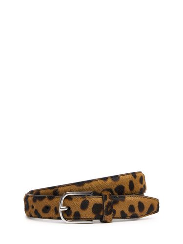 Leopard Printed Ponyskin Belt - TOTEME - Modalova