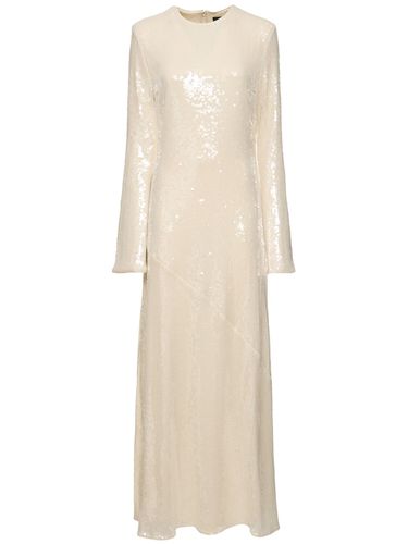 Embellished Long Sleeve Maxi Dress - ROTATE - Modalova