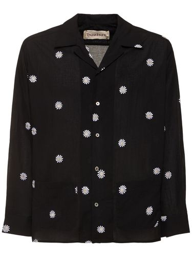 Black Snow Beaded Cotton Shirt - BAZISZT - Modalova