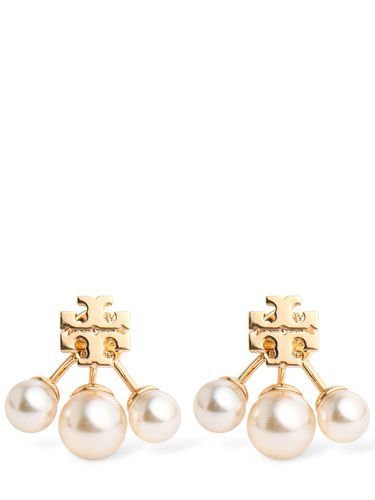 Kira Faux Pearl Front-back Earrings - TORY BURCH - Modalova