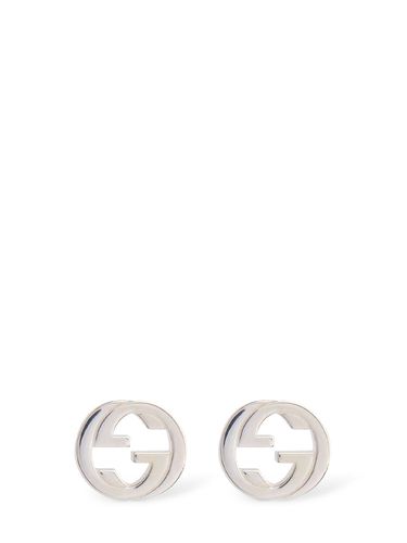 Interlocking Stud Earrings - GUCCI - Modalova