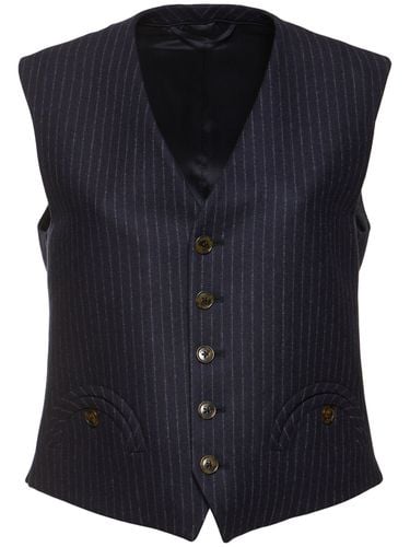 Lady Maud Feral Pinstriped Wool Vest - BLAZÉ MILANO - Modalova