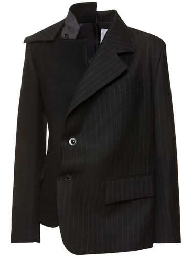 Blazer Aus Wollmelton - SACAI - Modalova