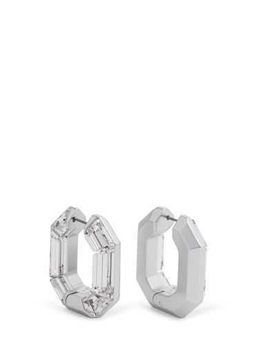 Mini Lucent Crystal Hoop Earrings - SWAROVSKI - Modalova