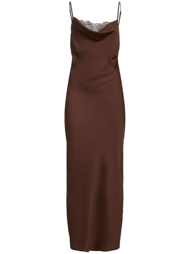 Satin Midi Slip Dress - ROTATE - Modalova