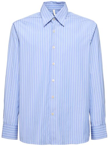 Striped Cotton Poplin Shirt - SUNFLOWER - Modalova