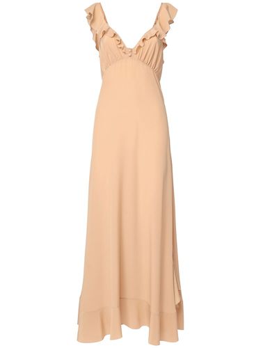 Silk Crepe De Chine Long Dress - CHLOÉ - Modalova