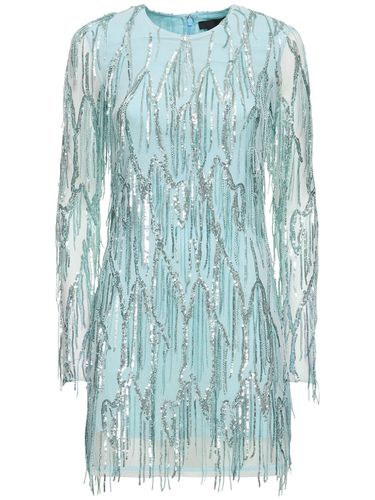 Embellished Mini Dress W/ Fringes - ROTATE - Modalova