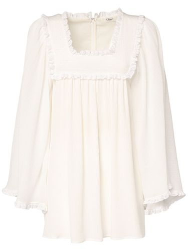 Top De Organza De Seda - CHLOÉ - Modalova