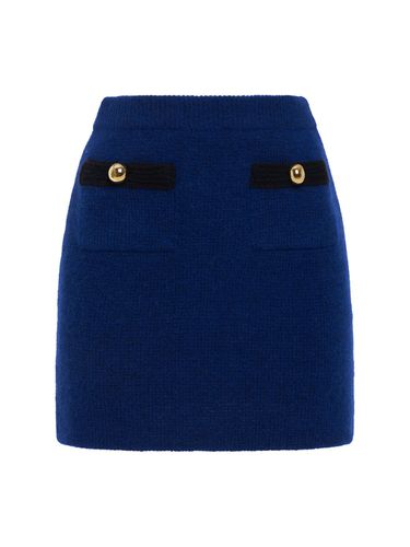 Alpaca Blend Knit Mini Skirt - ALESSANDRA RICH - Modalova