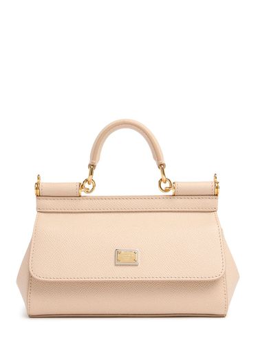 Borsa Piccola Sicily Elongated In Pelle Dauphine - DOLCE & GABBANA - Modalova