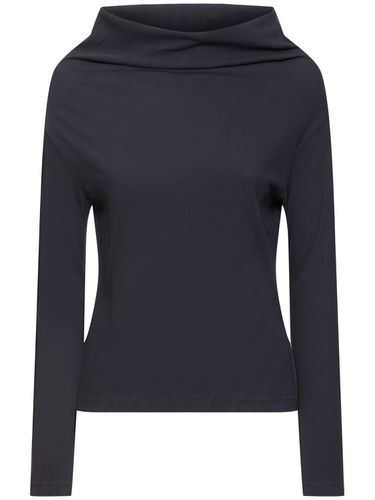 Twist Jersey Off Neck Long Sleeve Top - YOHJI YAMAMOTO - Modalova