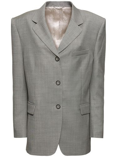 Stretch Wool Single Breasted Blazer - MAGDA BUTRYM - Modalova