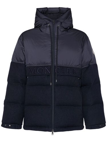 Chaqueta De Plumas De Lana Virgen - MONCLER - Modalova