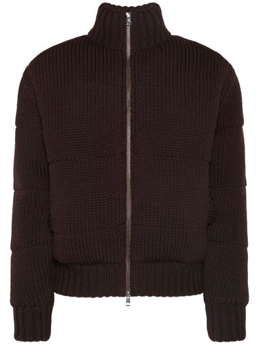 Cardigan Aus Schurwollmischung - MONCLER - Modalova