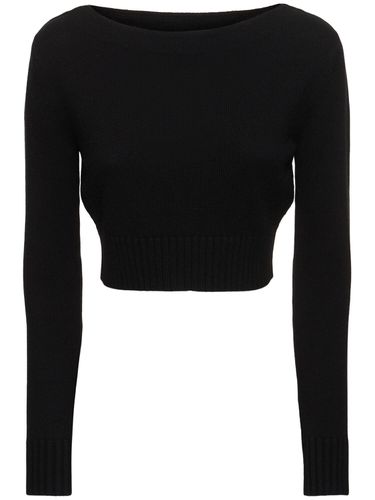 Angri Rib Knit Wool Crop Sweater - MAX MARA - Modalova