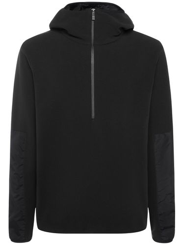 Nylon Zip-up Hooded Sweatshirt - MONCLER - Modalova