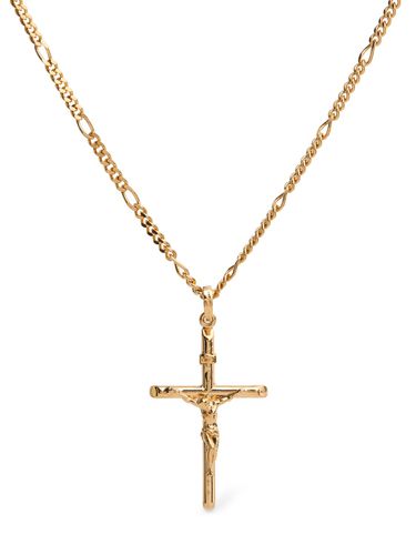 Crucifix Charm Long Necklace - DOLCE & GABBANA - Modalova