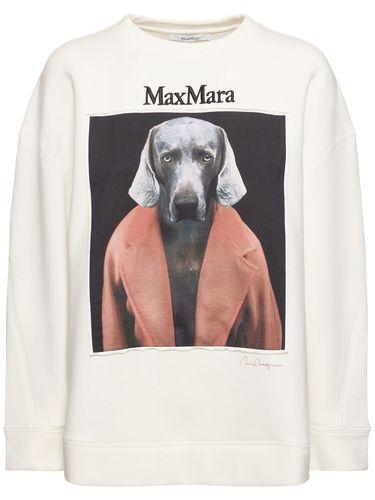 Bacco Printed Cotton Jersey Sweatshirt - MAX MARA - Modalova