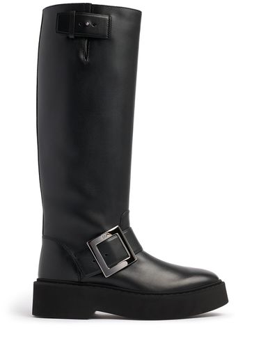 Mm Viv Rangers Leather Biker Boots - ROGER VIVIER - Modalova