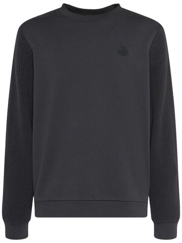 Cotton Fleece Sweatshirt - MONCLER - Modalova