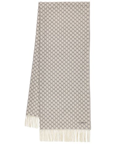 Arsenio Monogram Wool Scarf - MAX MARA - Modalova