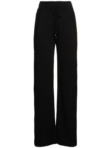 Embroidered Knit Sweatpants - ERMANNO SCERVINO - Modalova