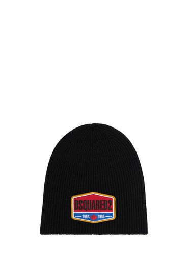 Dsquared2 Logo Wool Beanie - DSQUARED2 - Modalova