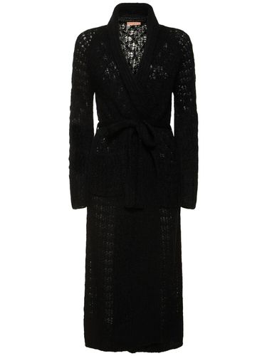 Openwork Mohair Blend Long Cardigan - ERMANNO SCERVINO - Modalova