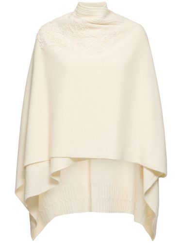 Embroidered Knit Cape Cardigan - ERMANNO SCERVINO - Modalova