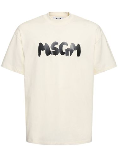 Msgm Logo T-shirt - MSGM - Modalova